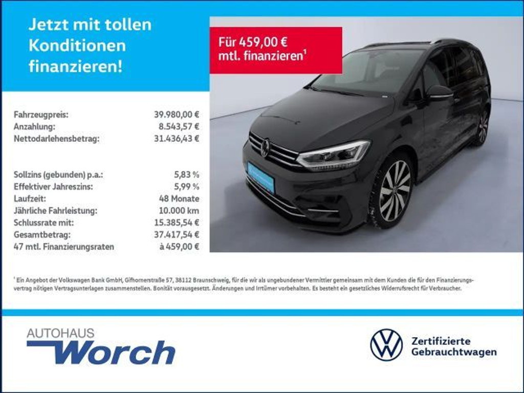 Volkswagen Touran DSG R-Line 1.5 TSI 7-zitter
