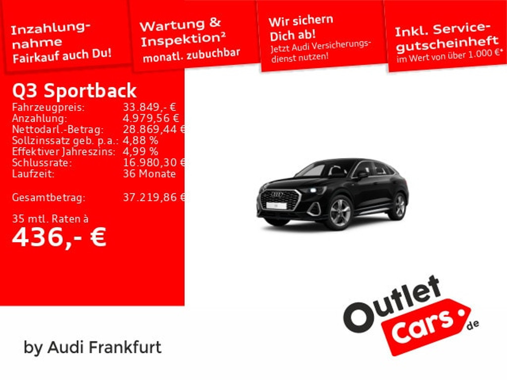 Audi Q3 Sportback Quattro S-Tronic 35 TDI