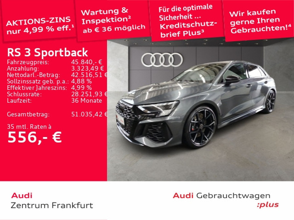 Audi RS3 Sportback Quattro S-Tronic