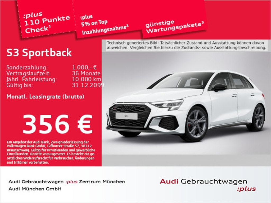 Audi S3 Sportback Quattro S-Tronic