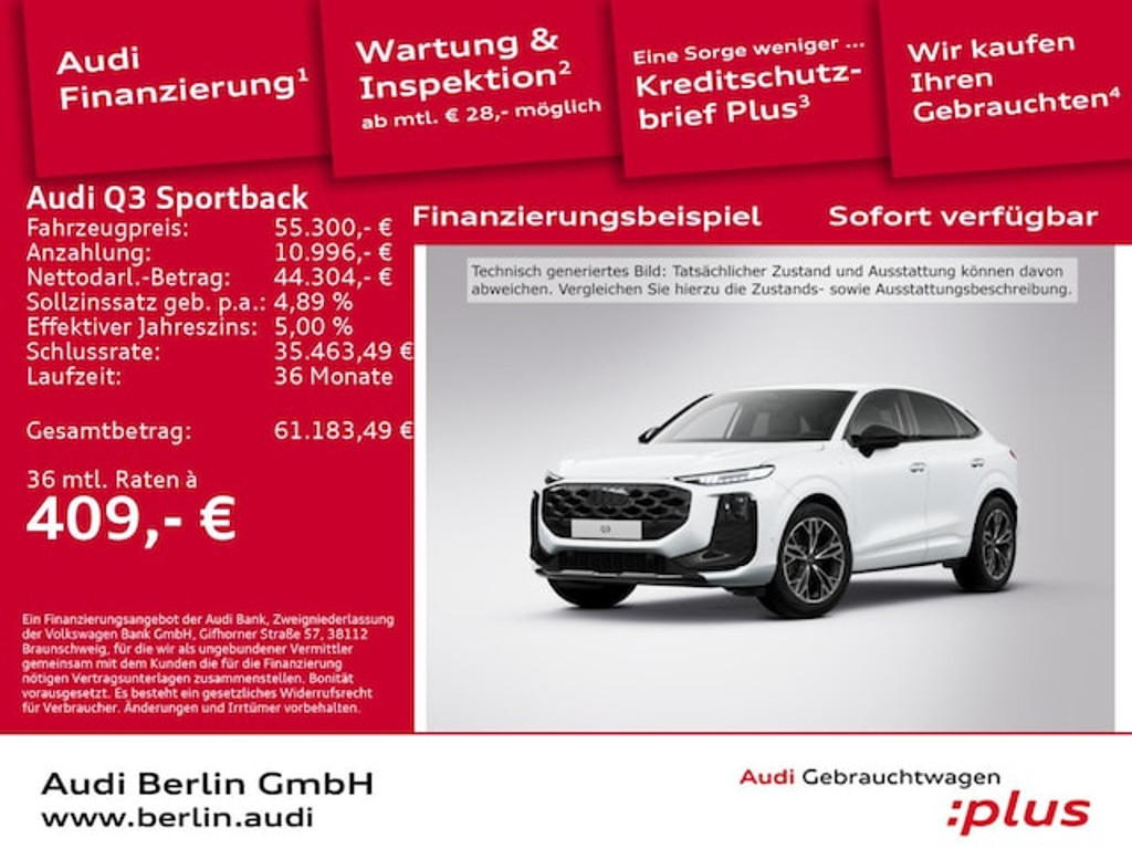 Audi Q3 Sportback Quattro S-Tronic