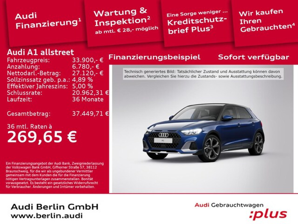 Audi A1 S-Tronic 30 TFSI Allstreet