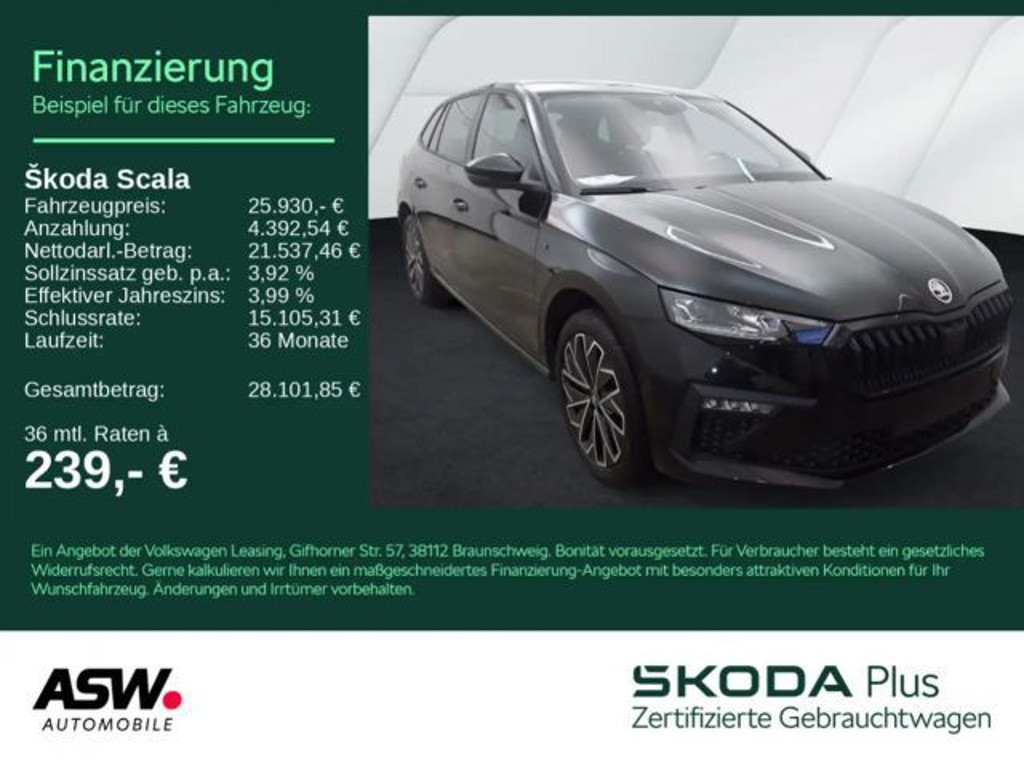 Skoda Scala 1.5 TSI Tour