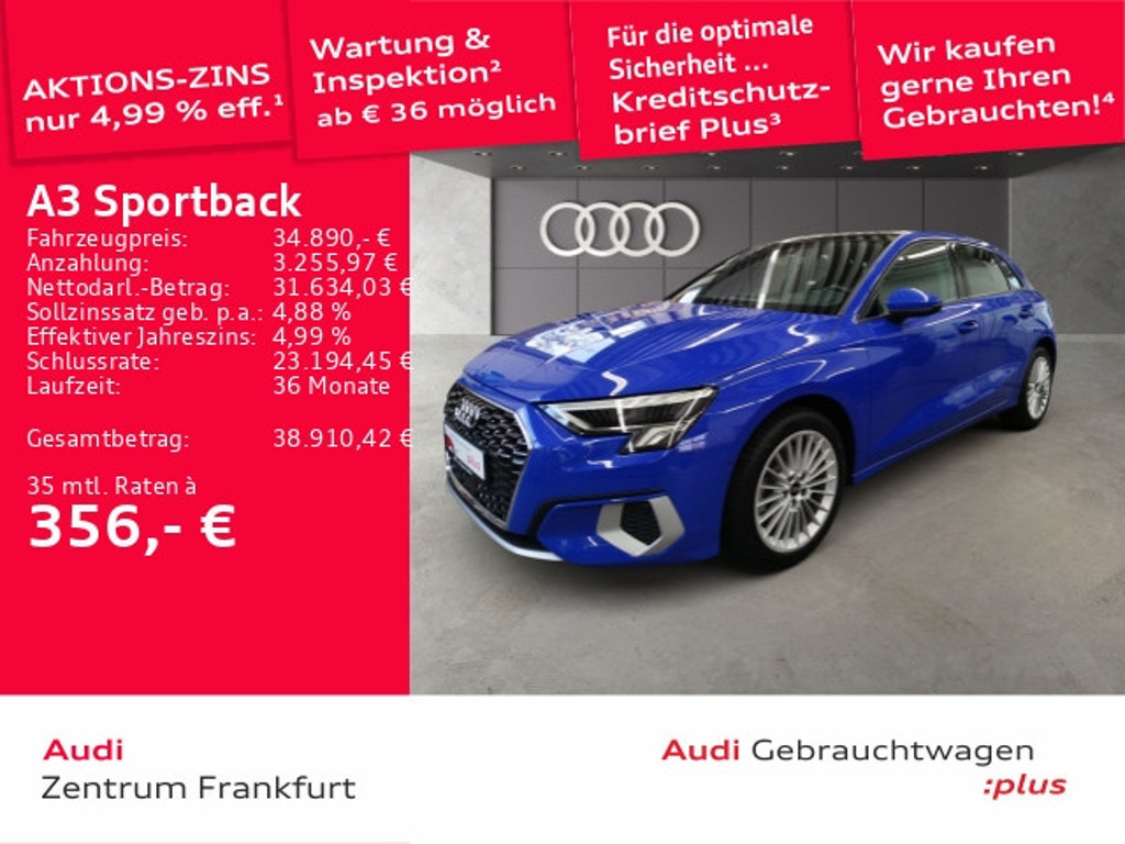 Audi A3 Sportback Quattro S-Tronic 40 TFSI