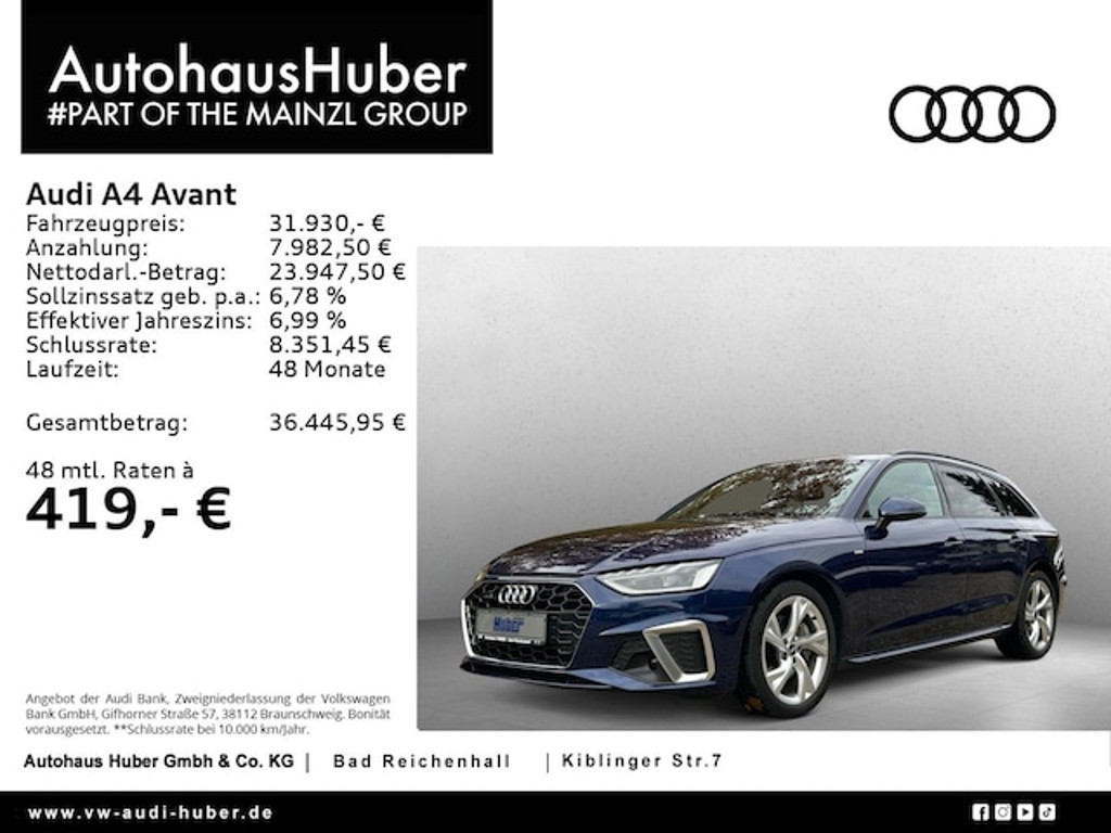 Audi A4 Avant Quattro S-Tronic 40 TDI