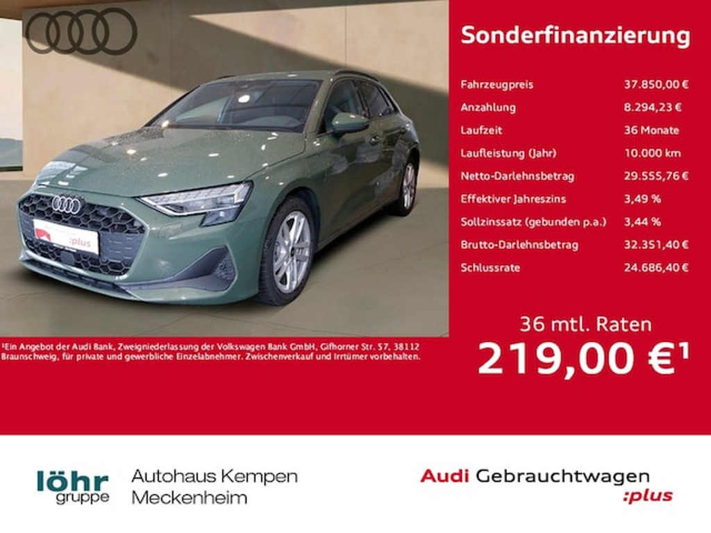 Audi A3 Sportback S-Tronic Hybride 40 TFSI