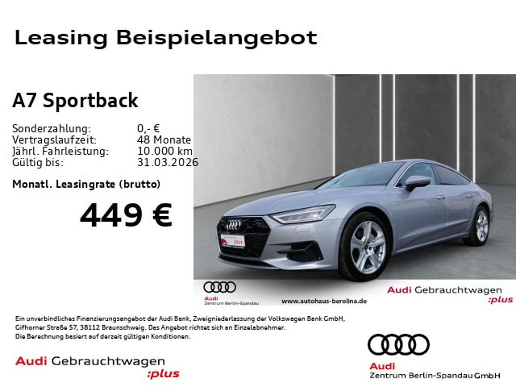 Audi A7 Sportback S-Tronic 45 TFSI