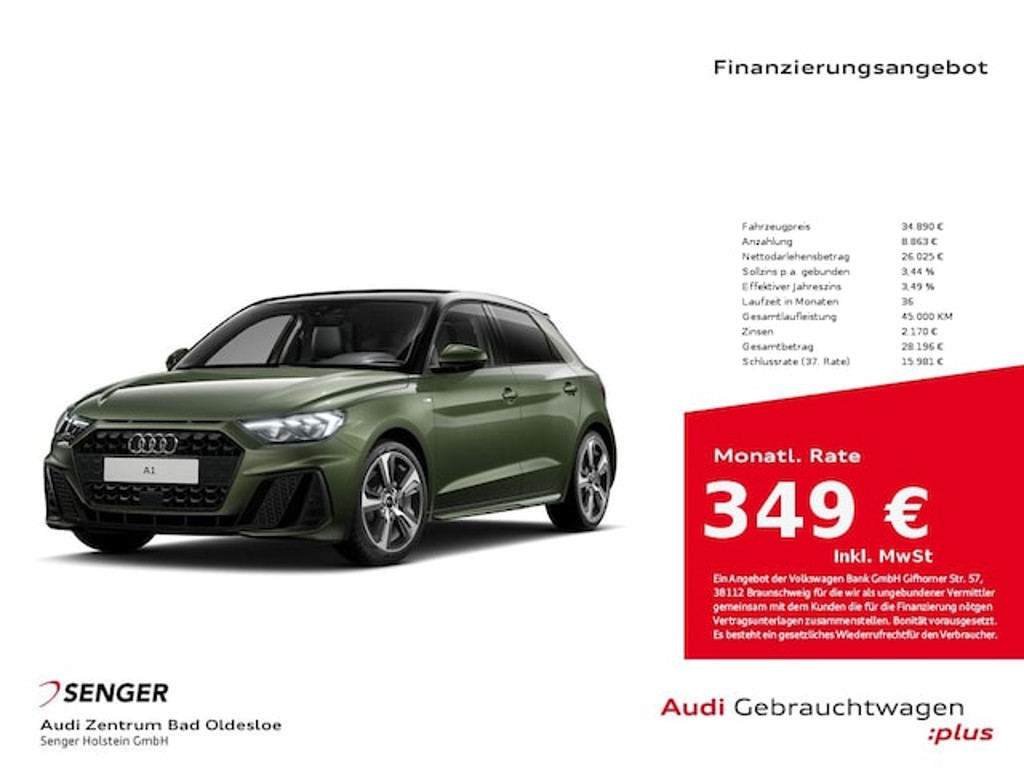 Audi A1 Sportback S-Line 25 TFSI