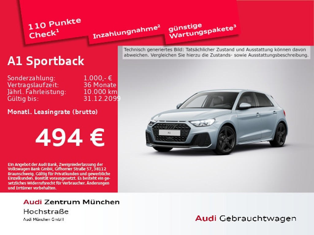 Audi A1 Sportback S-Line S-Tronic 35 TFSI