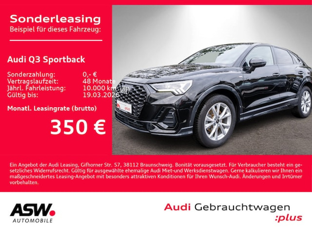 Audi Q3 Sportback S-Line S-Tronic 35 TDI