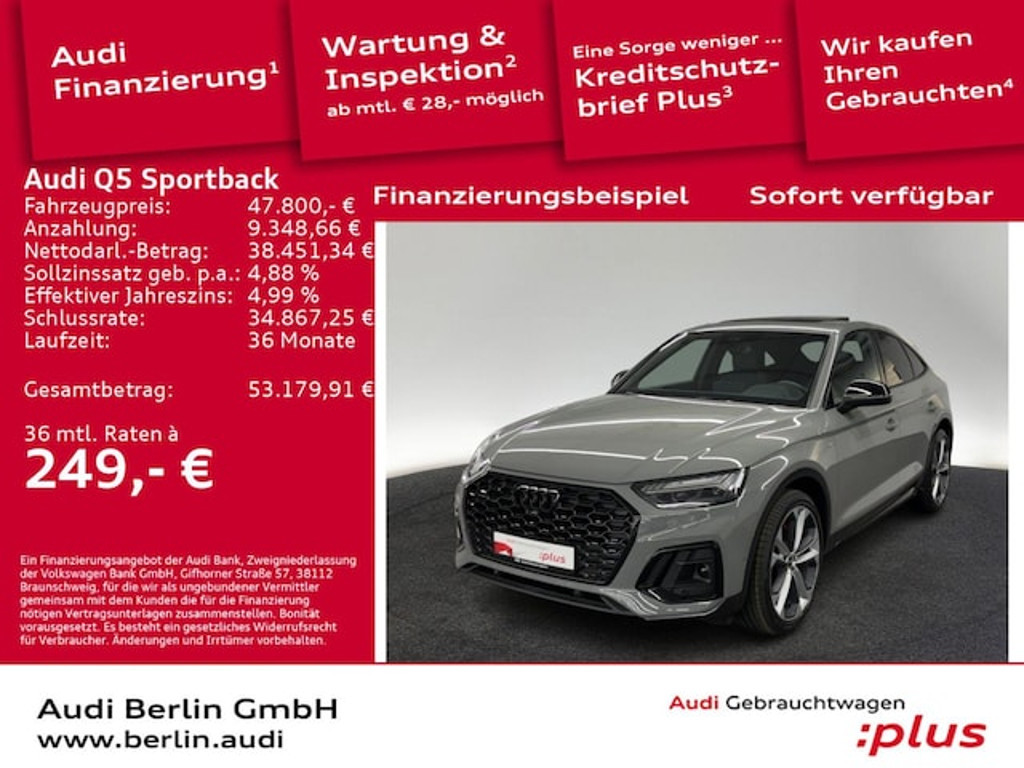 Audi Q5 Sportback Quattro S-Tronic 40 TDI