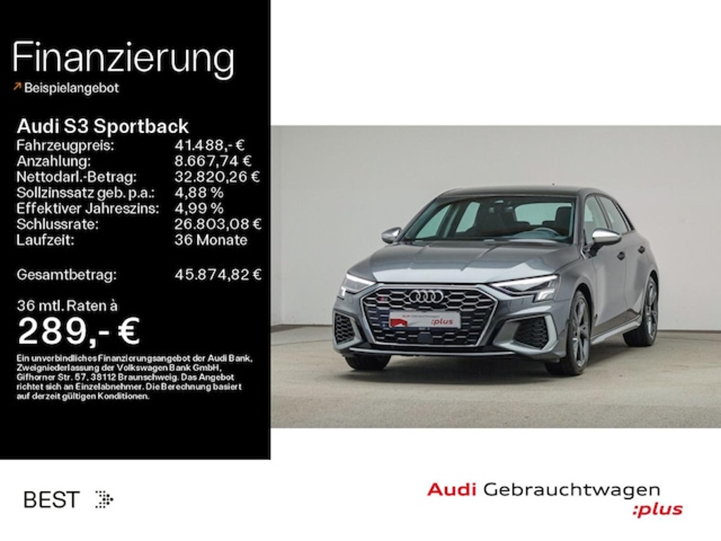 Audi S3 Sportback Quattro S-Tronic
