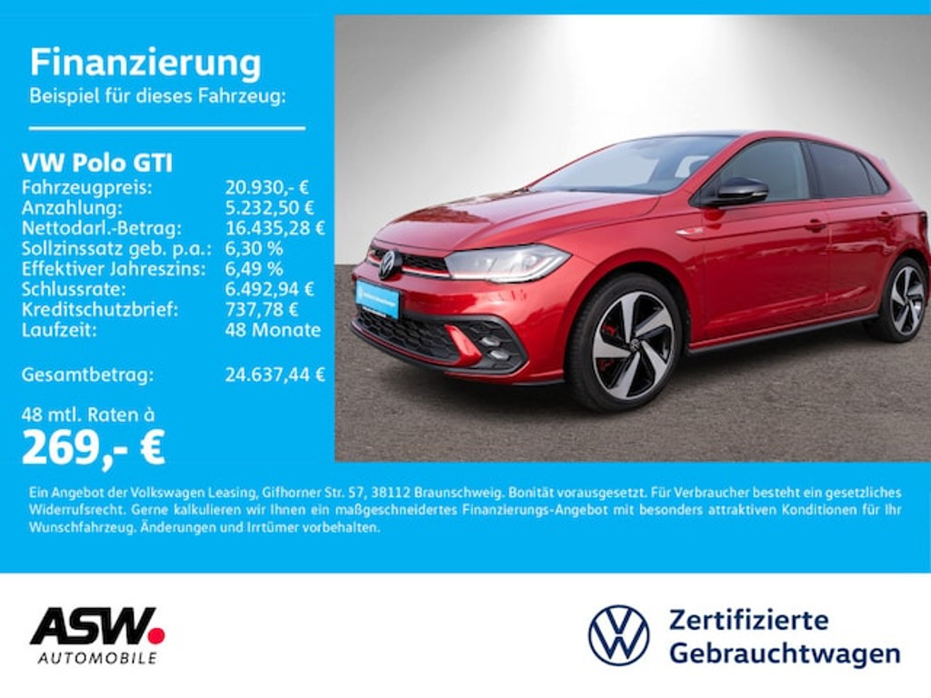 Volkswagen Polo DSG GTI 2.0 TSI