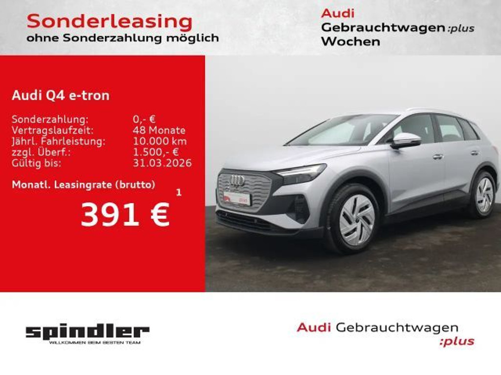 Audi Q4 e-tron 45 / Navi pro, Standklima, AR-HuD, LED