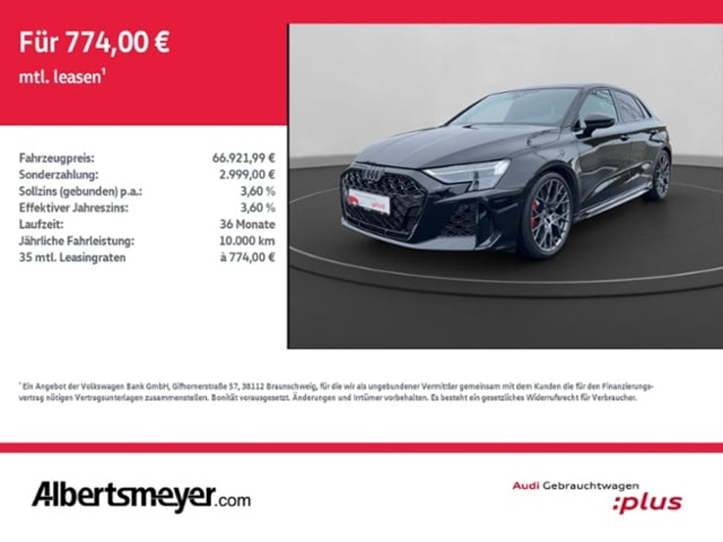 Audi RS3 Sportback Quattro S-Tronic