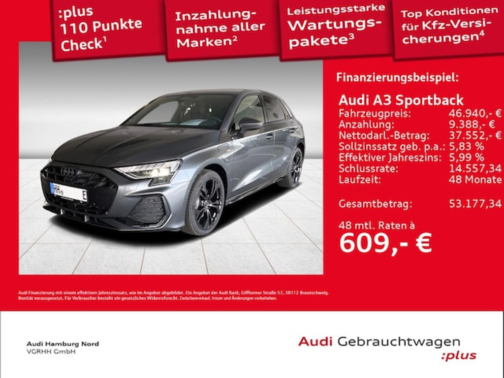 Audi A3 Sportback S-Tronic Hybride