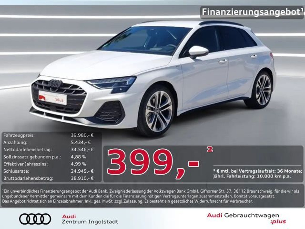 Audi A3 Sportback Sedan S-Line 35 TFSI