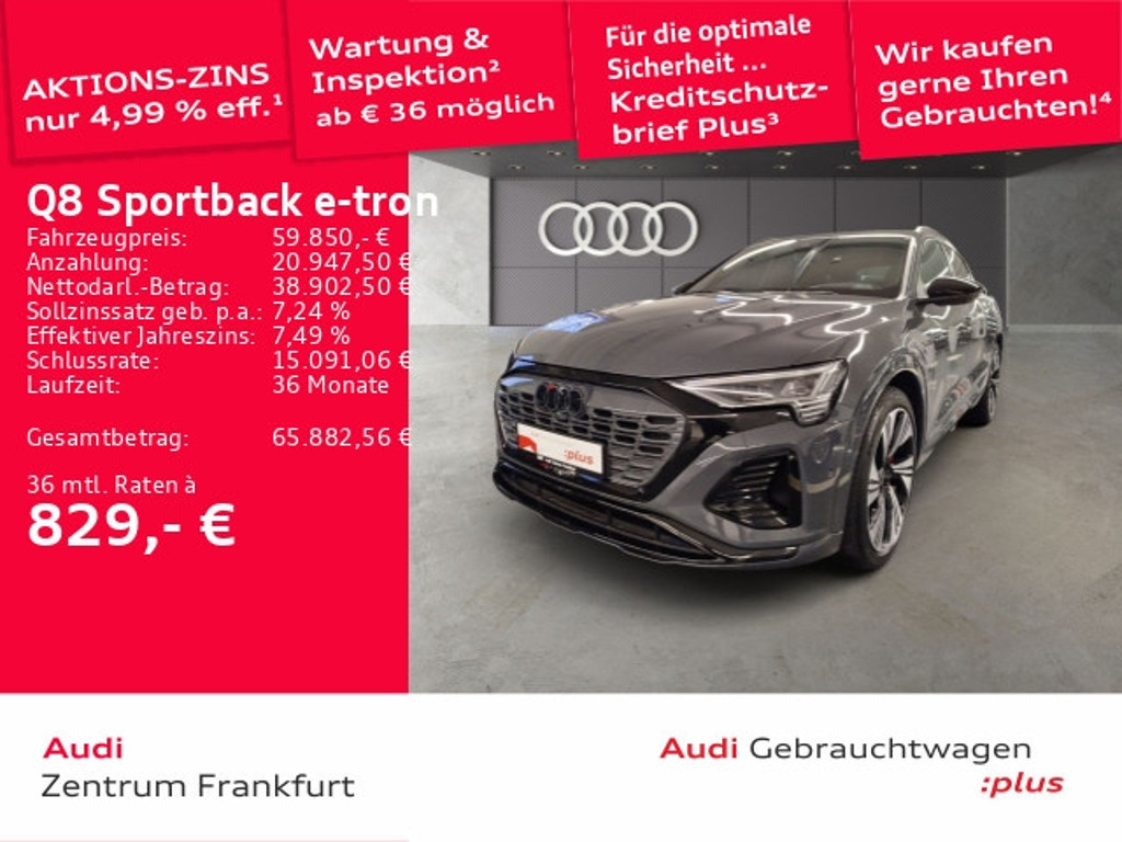 Audi Q8 e-tron Sportback Quattro S-Line 55