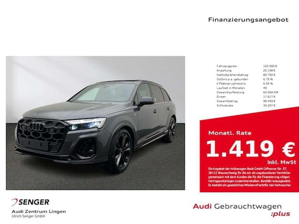 Audi Q7 Quattro Business S-Line Hybride