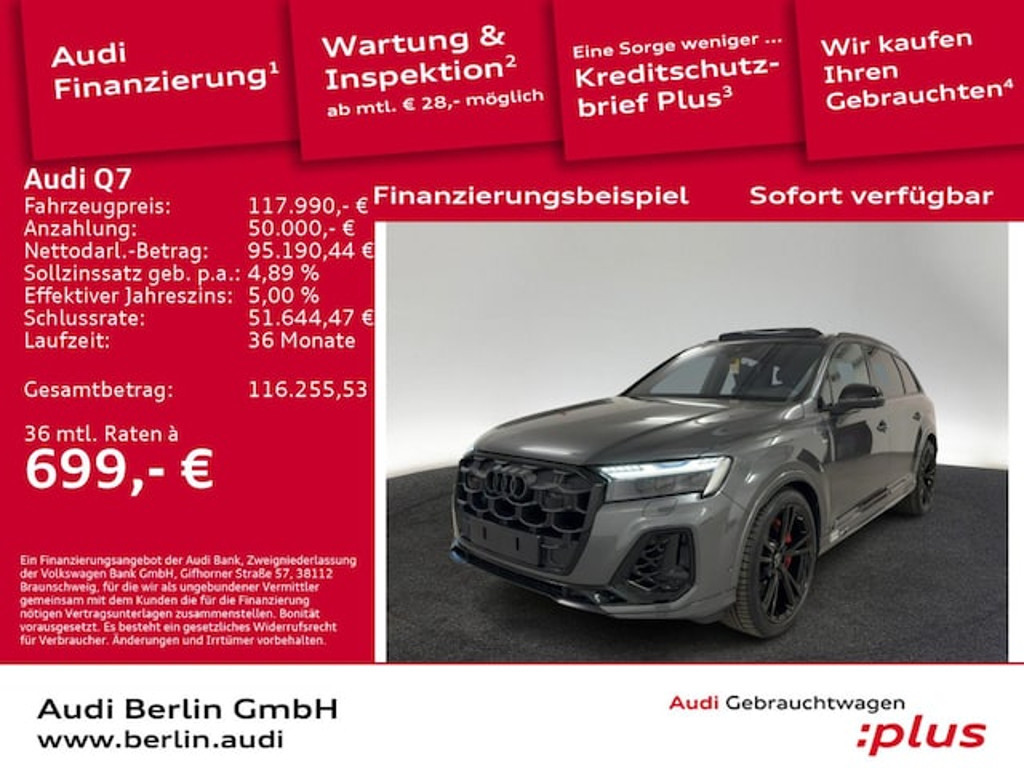 Audi Q7 Quattro Business S-Line Hybride