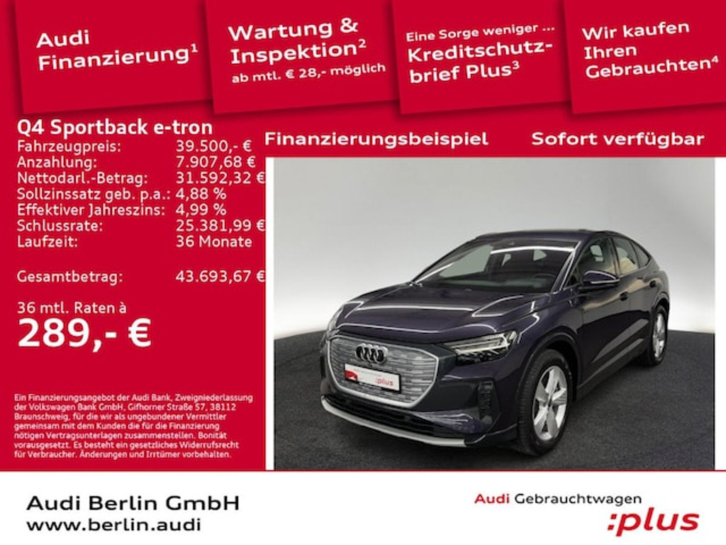 Audi Q4 e-tron Sportback Quattro 50