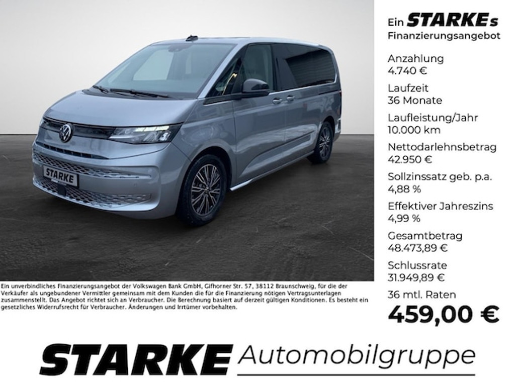 Volkswagen Multivan DSG 2.0 TDI Lang T7