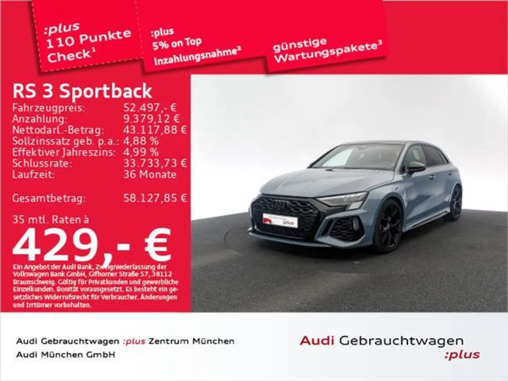 Audi RS3 Sportback Sedan S-Tronic