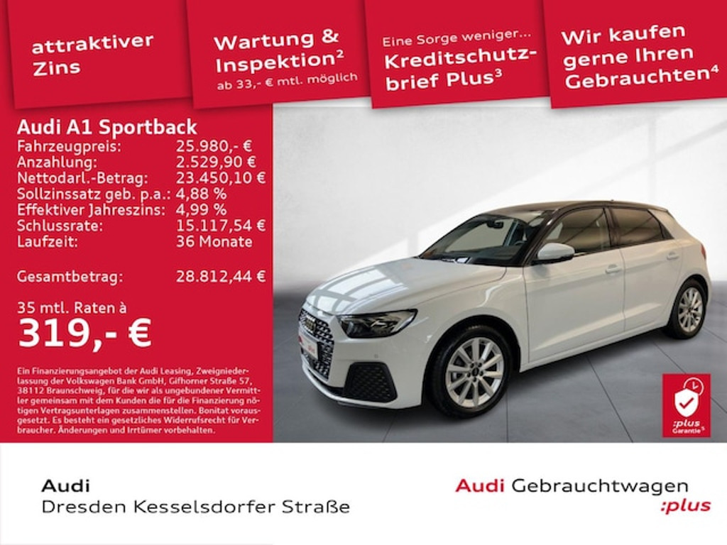 Audi A1 Sportback S-Tronic 25 TFSI