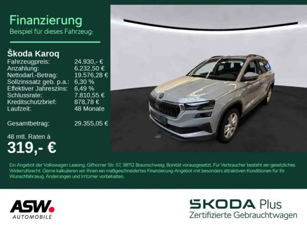 Skoda Karoq Style 1.5 TSI Style