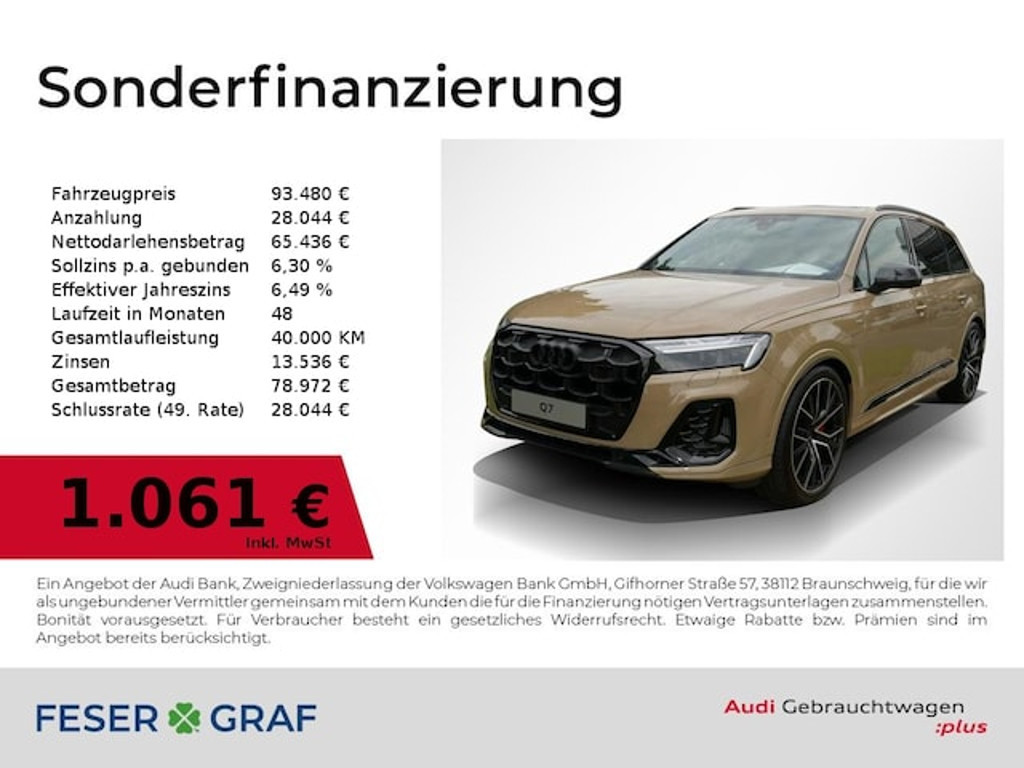 Audi Q7 Quattro S-Line Hybride 60 TFSI