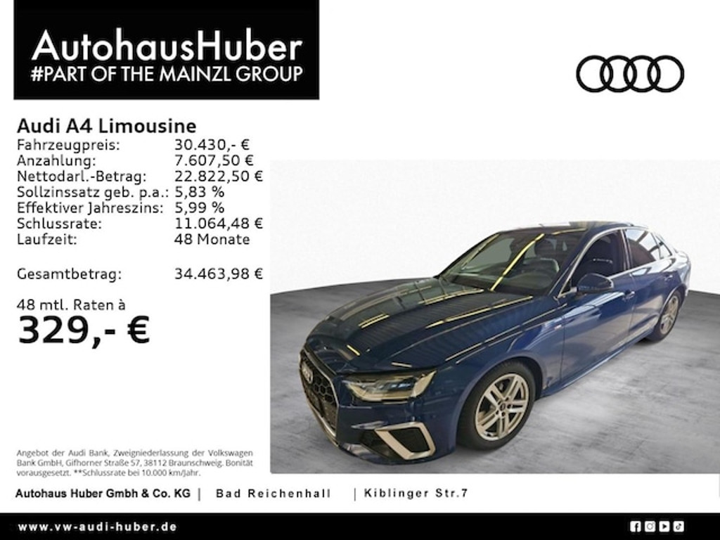 Audi A4 Sedan S-Line S-Tronic 30 TDI