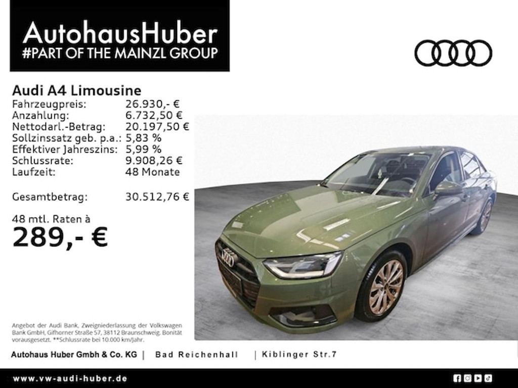 Audi A4 Sedan S-Tronic 30 TDI