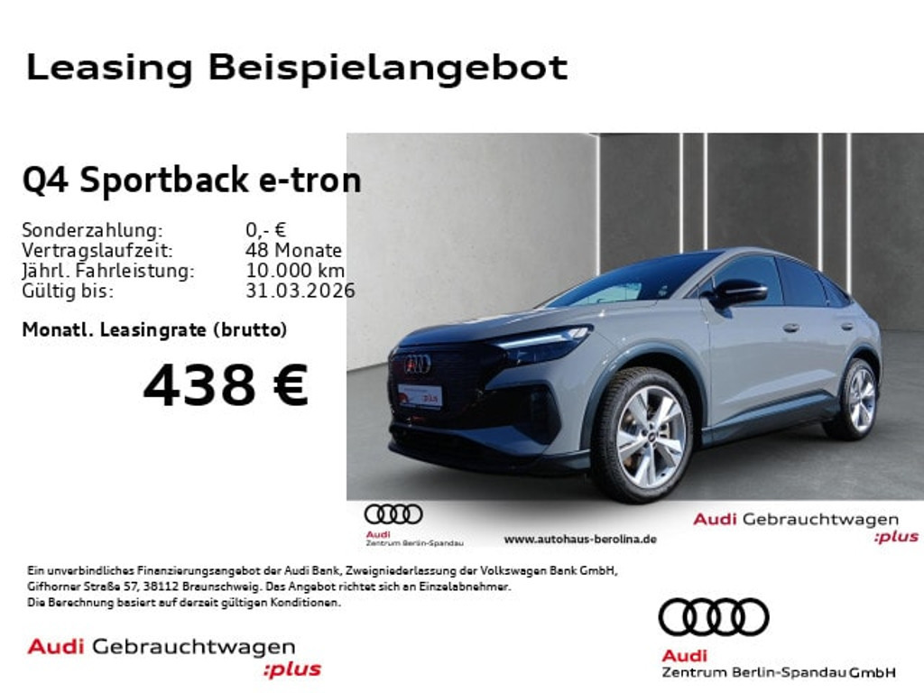 Audi Q4 e-tron Sportback Quattro