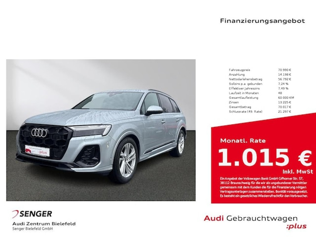Audi Q7 Quattro S-Line 50 TDI