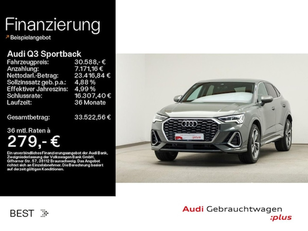 Audi Q3 Sportback S-Line S-Tronic Hybride 45 TFSI