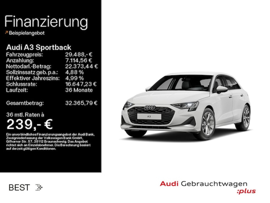 Audi A3 Sportback S-Tronic 30 TFSI