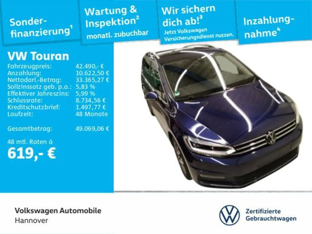 Volkswagen Touran DSG Highline 2.0 TDI