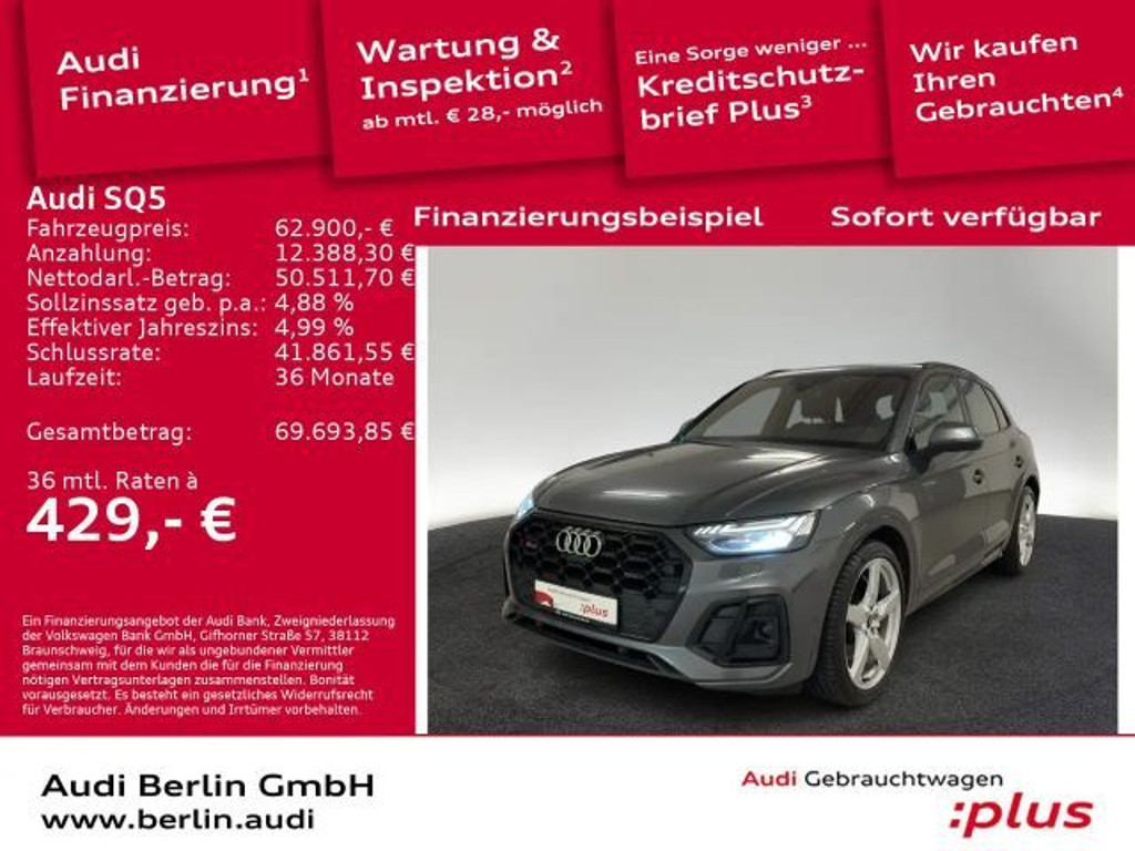 Audi SQ5 TDI tiptr. 360°K PDC MATRIX NAVI B&O VIRTUAL