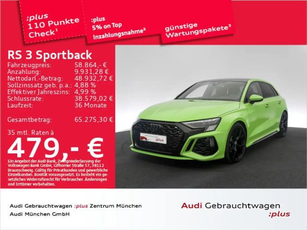 Audi RS3 Sportback Sedan S-Tronic
