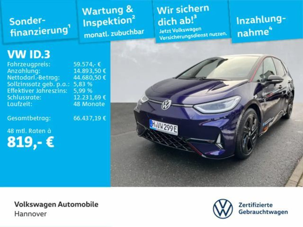 Volkswagen ID.3 Performance IQ.Drive GTX