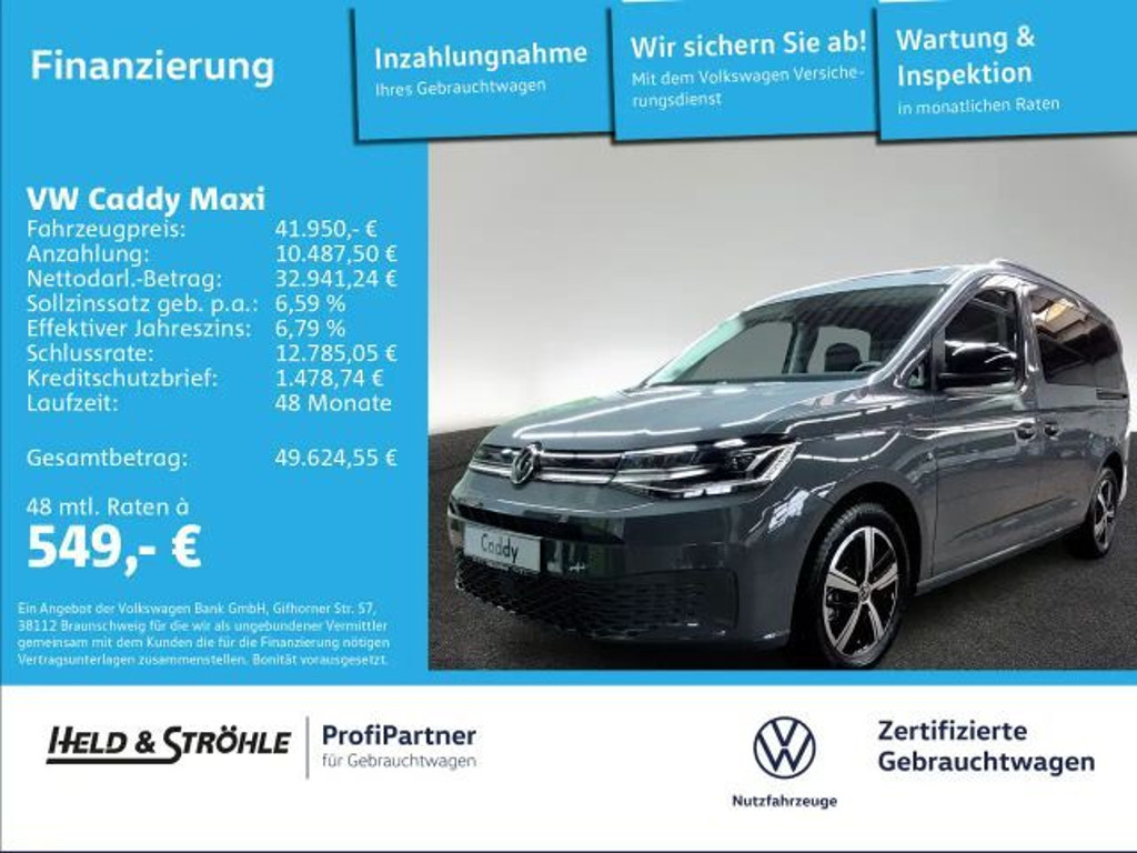 Volkswagen Caddy DSG Life 1.5 TSI 7-zitter