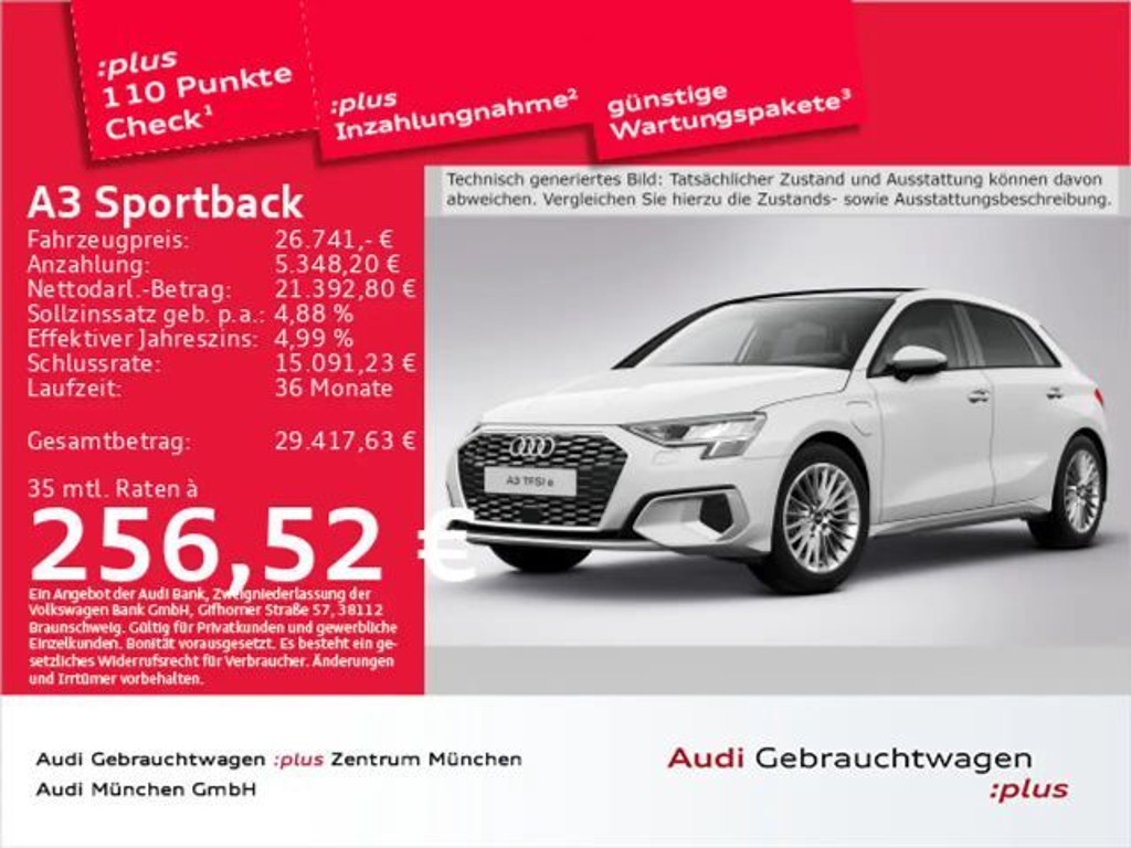 Audi A3 Sedan S-Tronic Hybride 40 TFSI