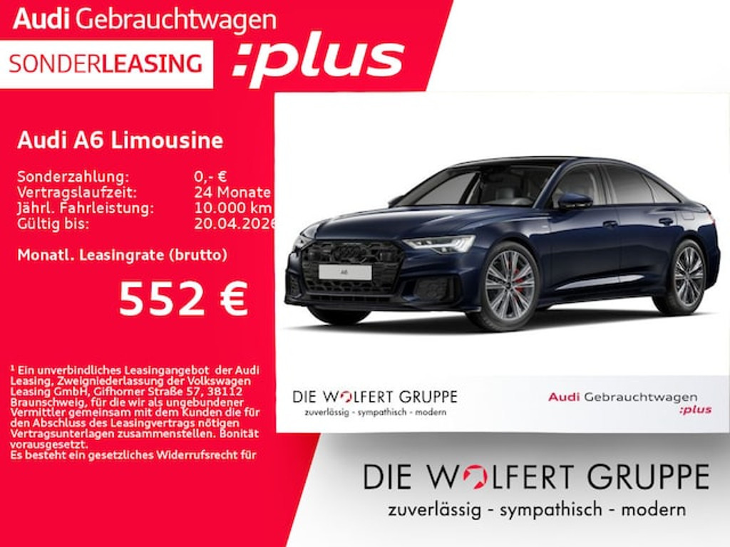Audi A6 Sedan Quattro S-Line S-Tronic Hybride 55 TFSI