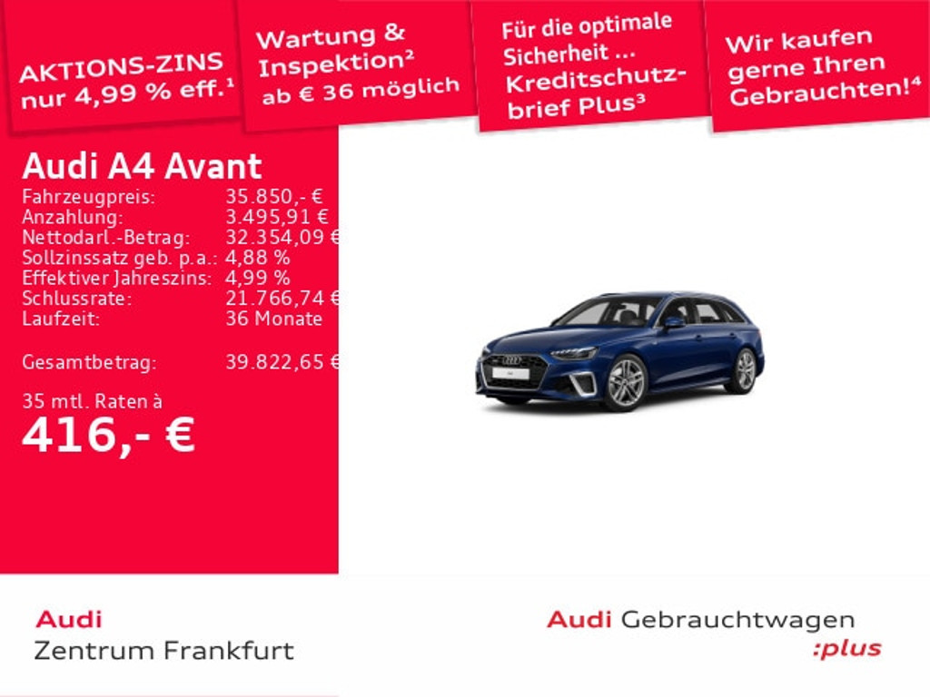 Audi A4 Avant Quattro S-Line S-Tronic 40 TFSI