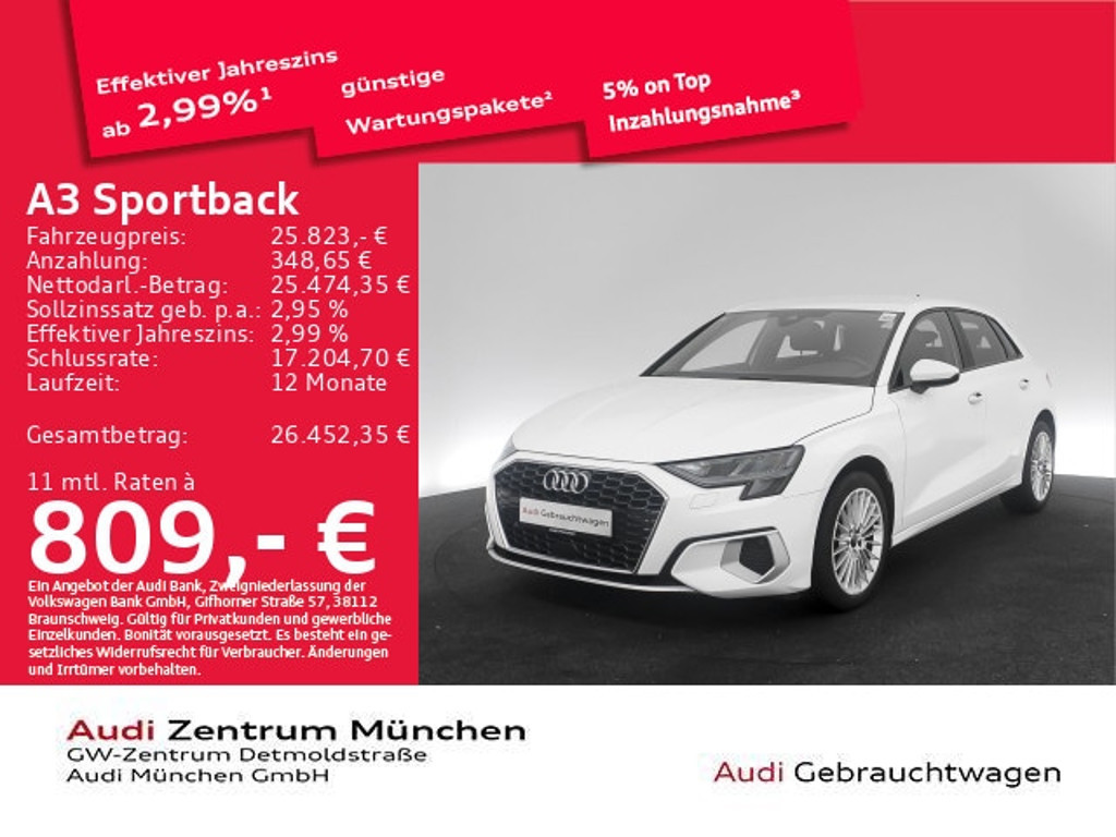 Audi A3 Sportback 30 TFSI