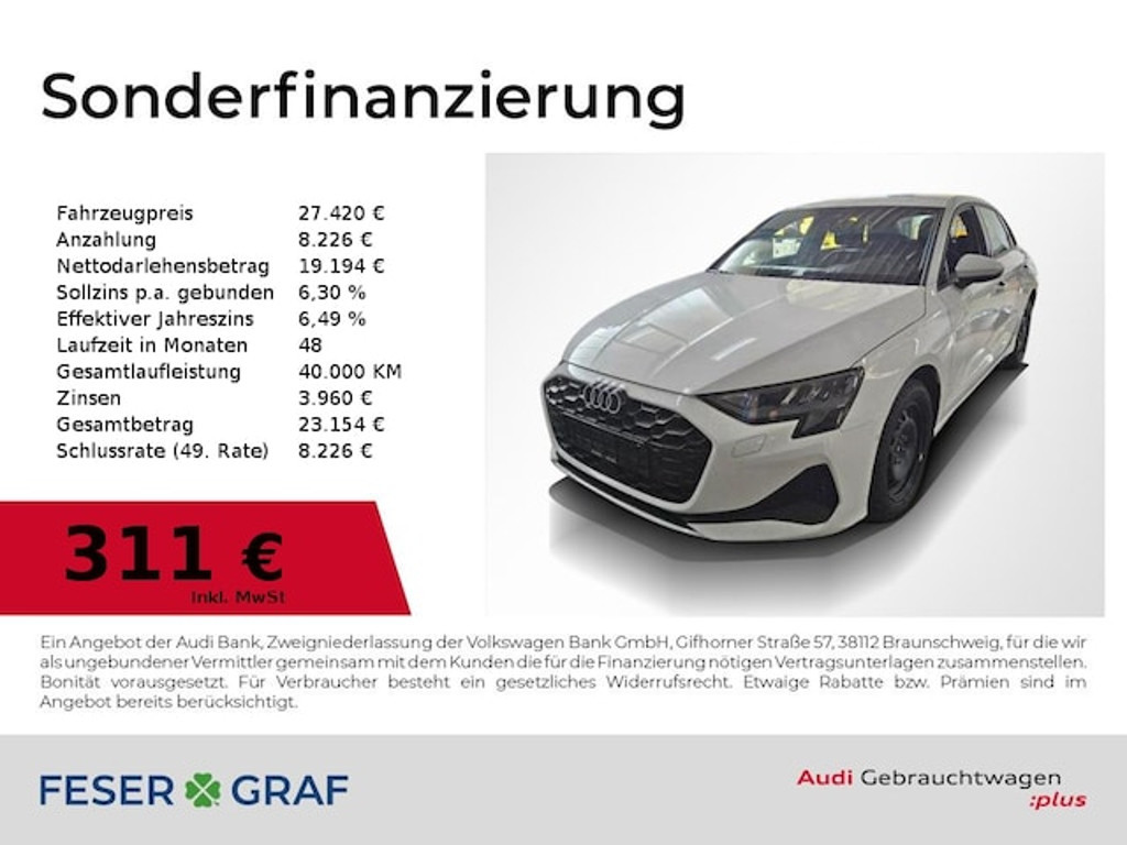 Audi A3 Sportback S-Tronic 30 TFSI