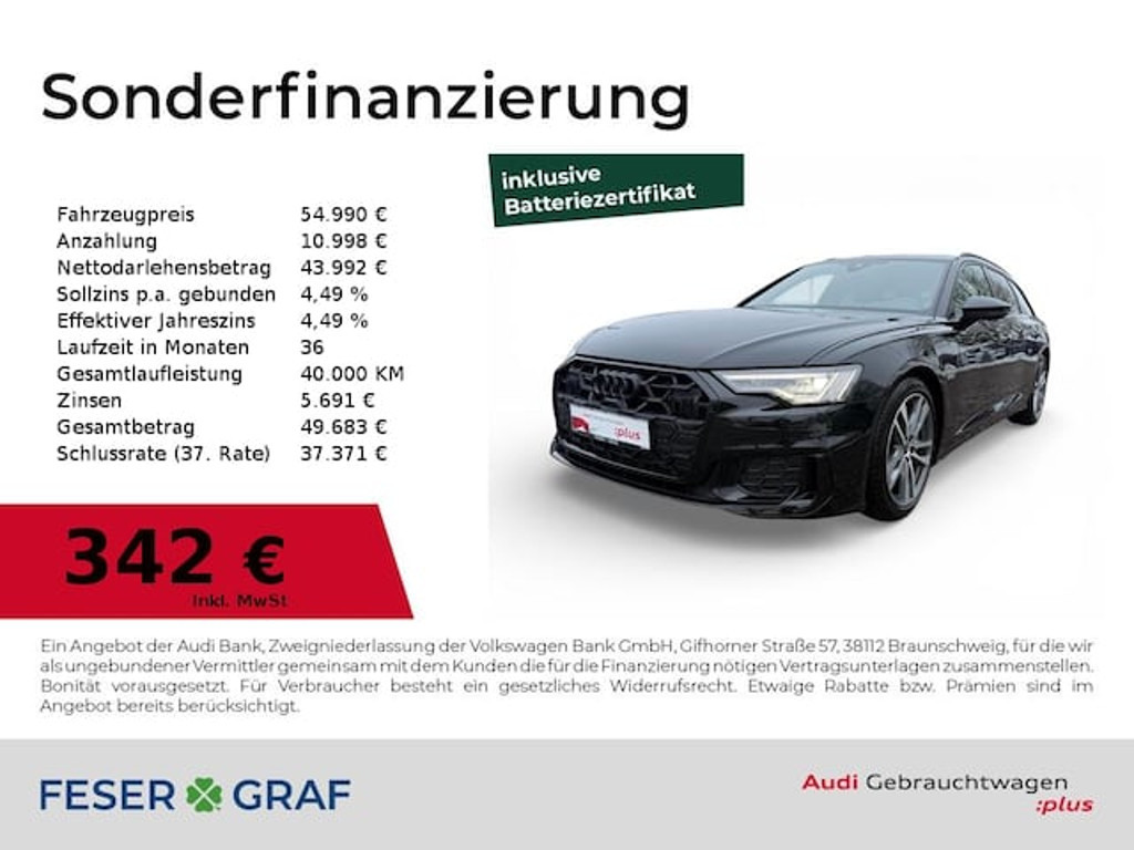 Audi A6 Avant Quattro S-Line S-Tronic Hybride 50 TFSI