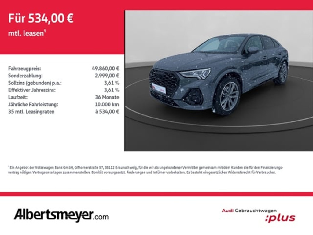 Audi Q3 Sportback Quattro S-Line S-Tronic 40 TFSI