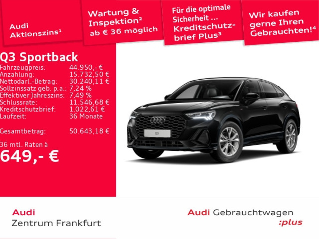 Audi Q3 Sportback S-Line S-Tronic 35 TDI