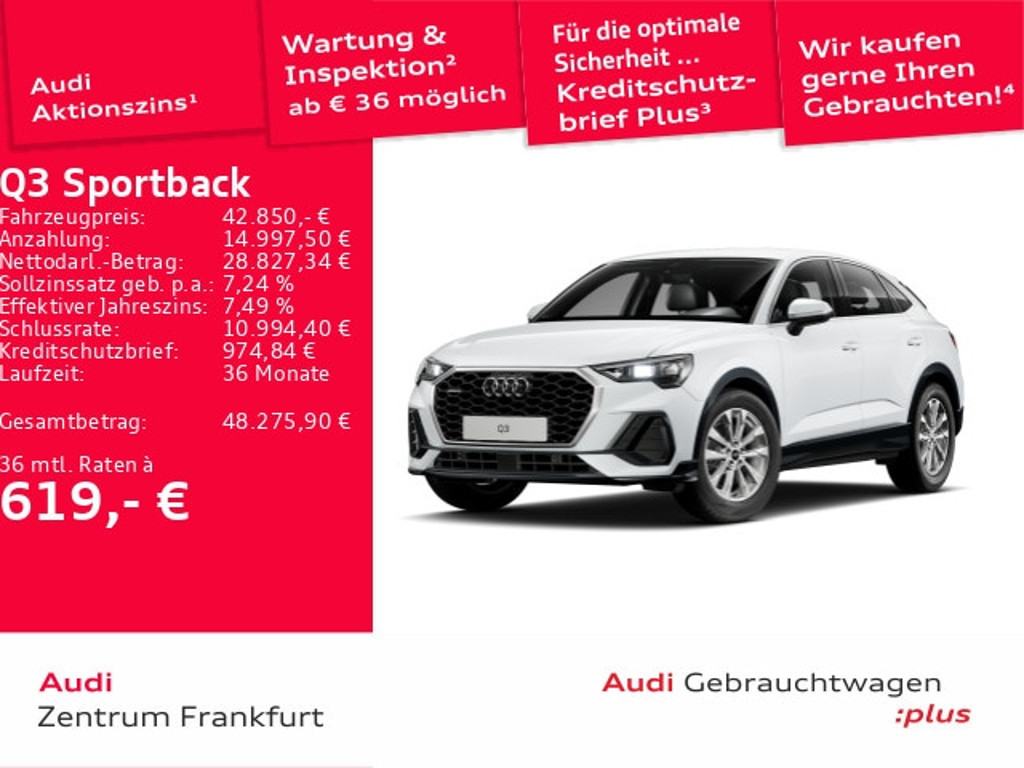 Audi Q3 Sportback Quattro S-Tronic 40 TFSI